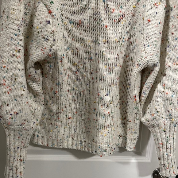 SHEIN Cream Colourful Popcorn Knit Drop Shoulder Sweater Size 8/10 Women’s - Picture 11 of 11